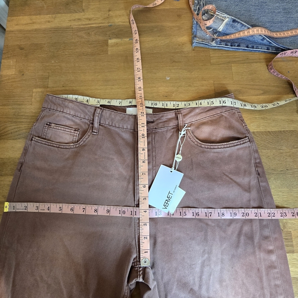Vervet Leslie Super High Rise 90s Vintage Crop Flare Jeans 31 - Picture 11 of 13
